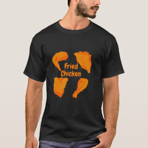 Camiseta Conjunto de Frango Frito Perna Coxa Asa Amantes de