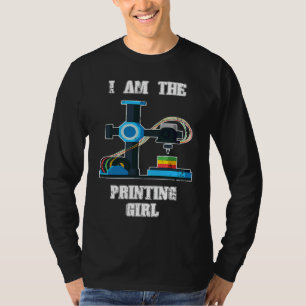 Camiseta Conjunto de Impressora 3D para Menina que Imprime 