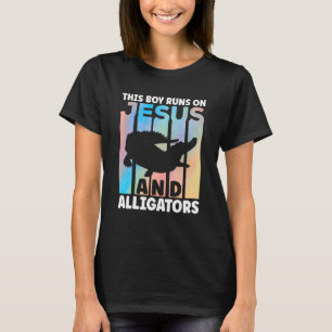 Camiseta Conjunto de Jacaré para Roupas de Amantes de Croco