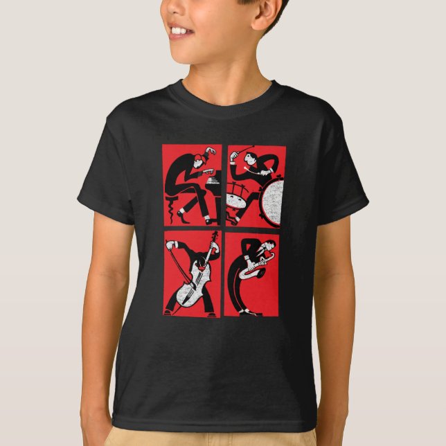 Camiseta Conjunto de Jazz Vintage (Frente)