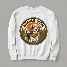 Camiseta Conjunto de Mãe Beagle para Mulheres Presente de M