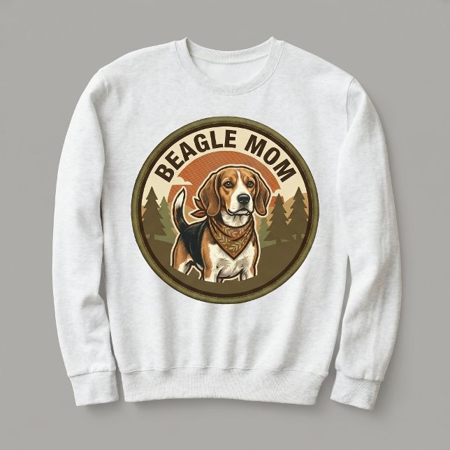 Camiseta Conjunto de Mãe Beagle para Mulheres Presente de M (Criador carregado)