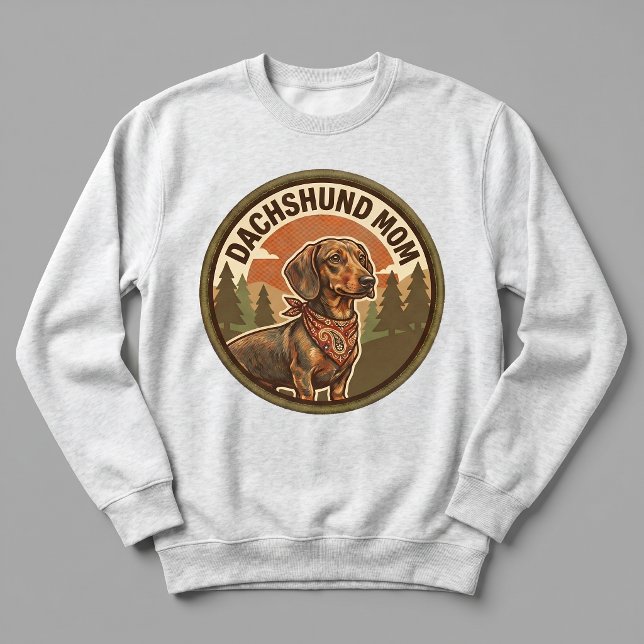 Camiseta Conjunto de Mãe de Dachshund Presente para Ela (Criador carregado)
