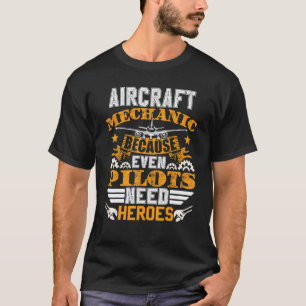 Camiseta Conjunto de Mecânico de Aeronaves Mecânico de A
