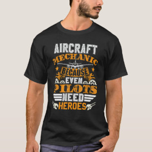 Camiseta Conjunto de Mecânico de Aeronaves Mecânico de A