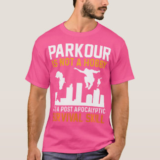 Camiseta Conjunto de Parkour Vintage Esporte de Parkour de