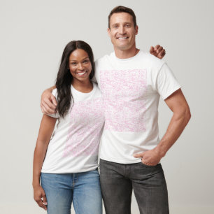Camiseta Conjunto de Pastas de Arquivo Abstratas Rosa