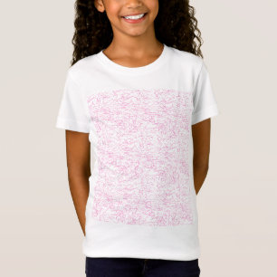 Camiseta Conjunto de Pastas de Arquivo Abstratas Rosa