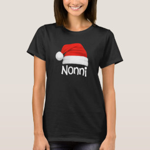 Camiseta Conjunto de Pijama de Natal Nonni Chapéu de Natal