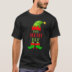 Camiseta Conjunto de PJs de Natal da Família Mimi Elf Compa