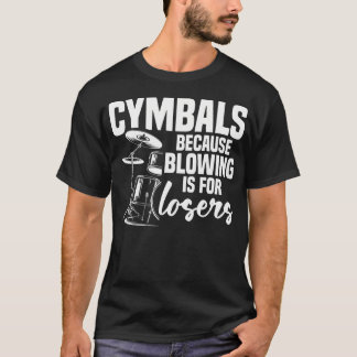 Camiseta Conjunto de Pratos para Bateria Acessórios para Ba