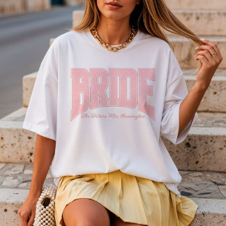 Camiseta Conjunto de Renda para Noiva Chuveiro de Noivado D