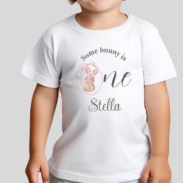 Camiseta Conjunto de Roupa de Aniversário de 1 Ano Some Bun