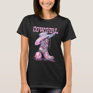 Camiseta Conjunto de Roupas de Country para Mulheres, Joven