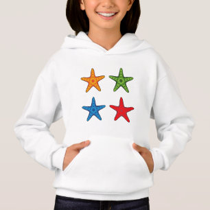 Camiseta Conjunto de Starfish de Cartoon Colorido Bonito