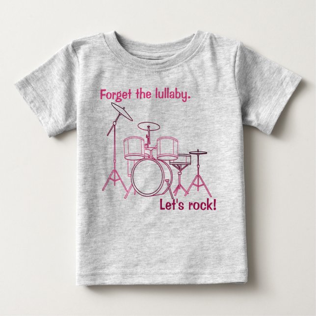 Camiseta Conjunto de Tambor do Vamos Rock (Frente)