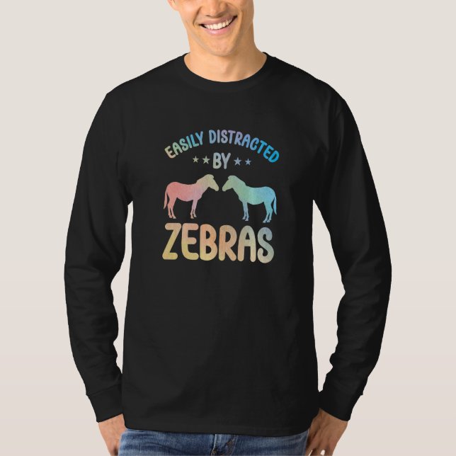 Camiseta Conjunto de Zebra para Amantes de Zebra para Mulhe (Frente)