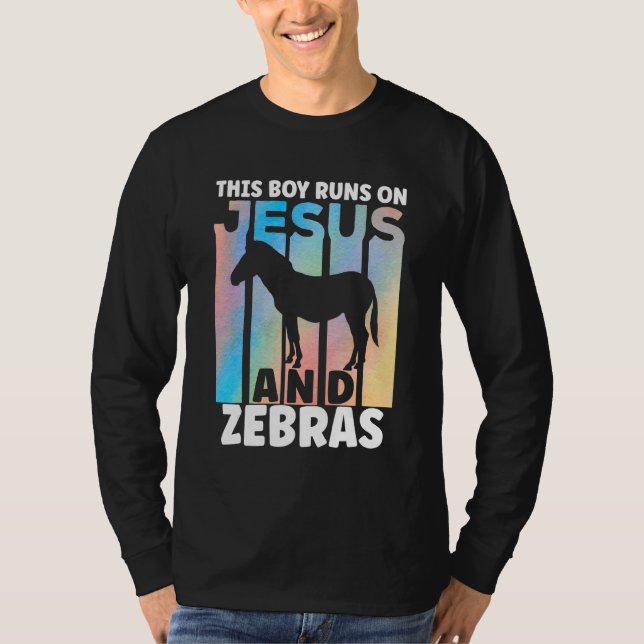 Camiseta Conjunto de Zebra para Amantes de Zebras para Meni (Frente)