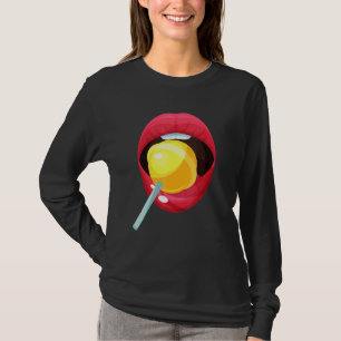 Camiseta Conjunto Doce de Batom Vermelho Feminino Candy Boc