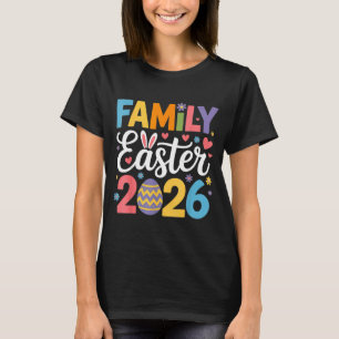 Camiseta Conjunto Festivo de Orelhas de Coelho da Páscoa de