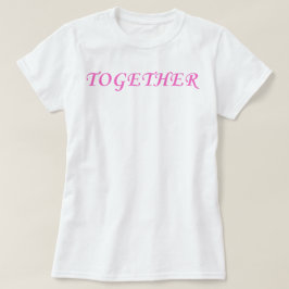 Camiseta Conjunto Fofo de Coração Dividido para Casais Femi