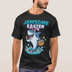 Camiseta Conjunto Infantil Jawsome Happy Bunny Caça ao Ovo