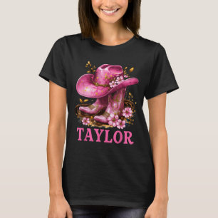 Camiseta Conjunto Taylor Botas de Vaqueira Jovens Mulheres