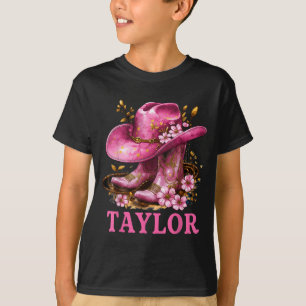 Camiseta Conjunto Taylor Botas de Vaqueira Jovens Mulheres