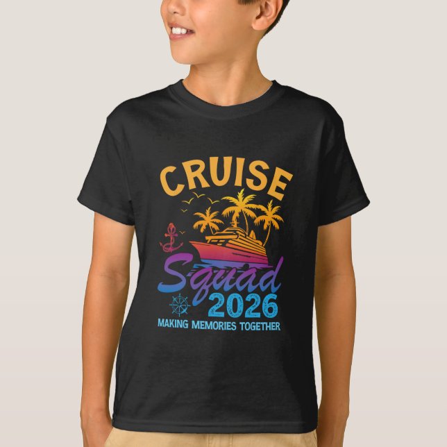 Camiseta Conjuntos de Roupas de Cruzeiro Combinando para Fé (Frente)