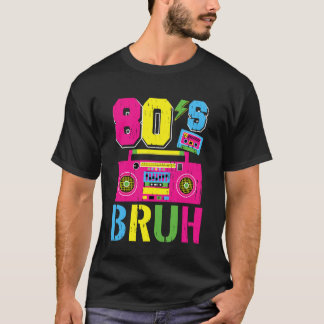 Camiseta Conjuntos Retro dos Anos 80 para Meninos Festa dos