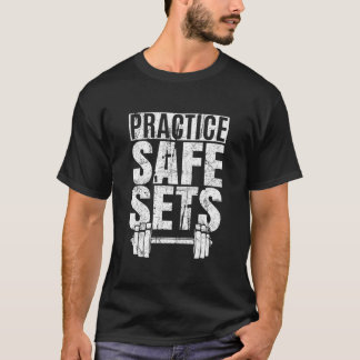 Camiseta Conjuntos Seguros de Práticas Engraçadas - Levanta