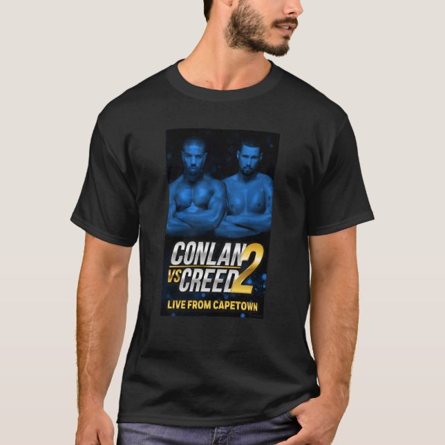 Camiseta Conlan vs Creed 2 poster azul (Frente)