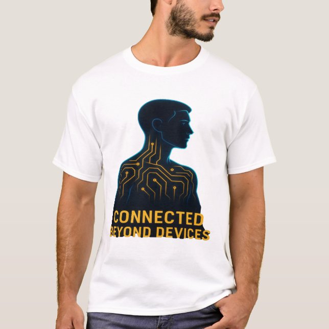 Camiseta Connected Beyond Devices - Digital Age Philosophy  (Frente)