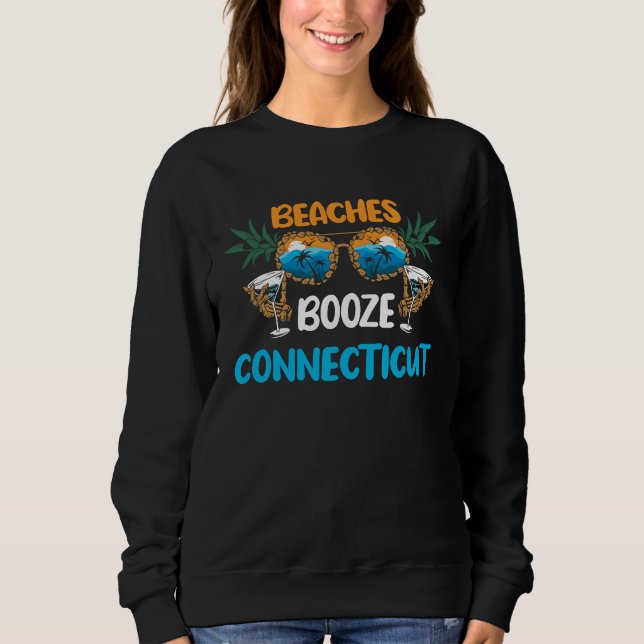 Camiseta Connecticut Beaches Vacation Party Matching (Frente)