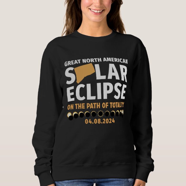 Camiseta Connecticut On The Path Of Totality Solar Eclipse  (Frente)