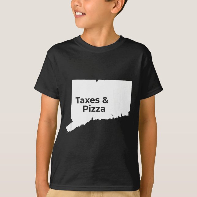 Camiseta Connecticut Taxes &amp; Connecticut Zza  (Frente)