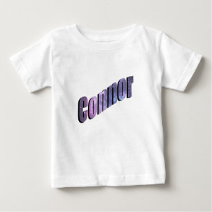 Camiseta Conner, Nome Feito De Nuvens De Nebulosa Azul,