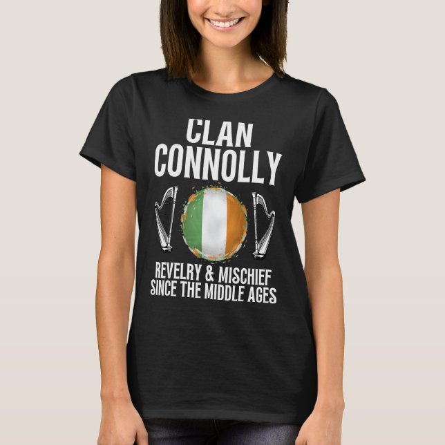 Camiseta Connoly Surname Irish Family Name Heraldic Celtic (Frente)