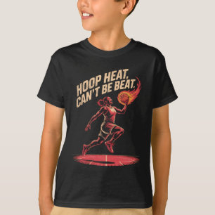 Camiseta Conquistador do Hoop Heat Court para Fãs Sketll Fe