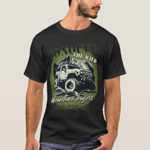 Camiseta Conquistar o Selvagem - verde