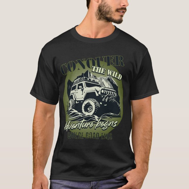 Camiseta Conquistar o Selvagem - verde (Frente)