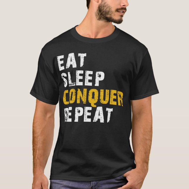 Camiseta conquistar o sono (Frente)