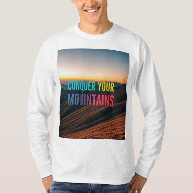 Camiseta Conquiste suas montanhas (Frente)
