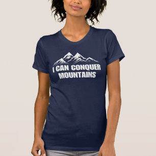Camiseta Conquisto Montanhas, uma citação inspiradora