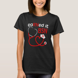 Camiseta Conquistou BSN Graduação BSN Graduado Orgulhoso Gr