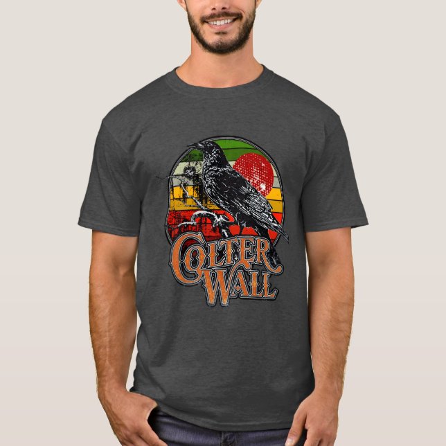 Camiseta Conry Hse parede Vintage engraçado (Frente)