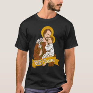 Camiseta Consagração a São José e Menino Jesus Católica