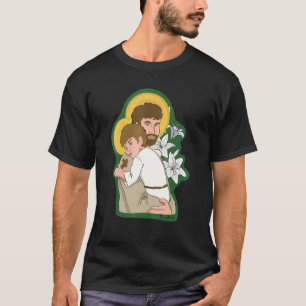 Camiseta Consagração Católica de São José e Menino Jesus Sa