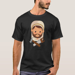 Camiseta Consagração Católica de São José e Menino Jesus Sa