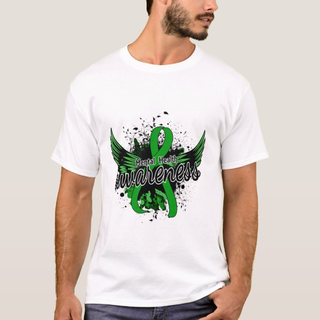 Camiseta Consciência 16 da saúde mental (Frente)